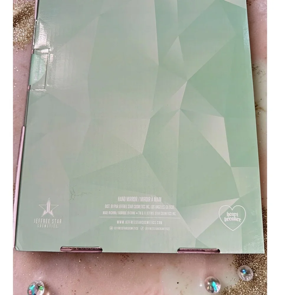 Jeffree Star Cosmetics - Mint Crystal Heart Hand Mirror - *NIB*
